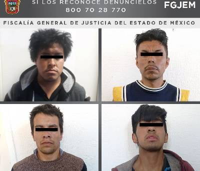 Capturan a cuatro sujetos de "Los Dientones" con mercancía robada en Atlacomulco